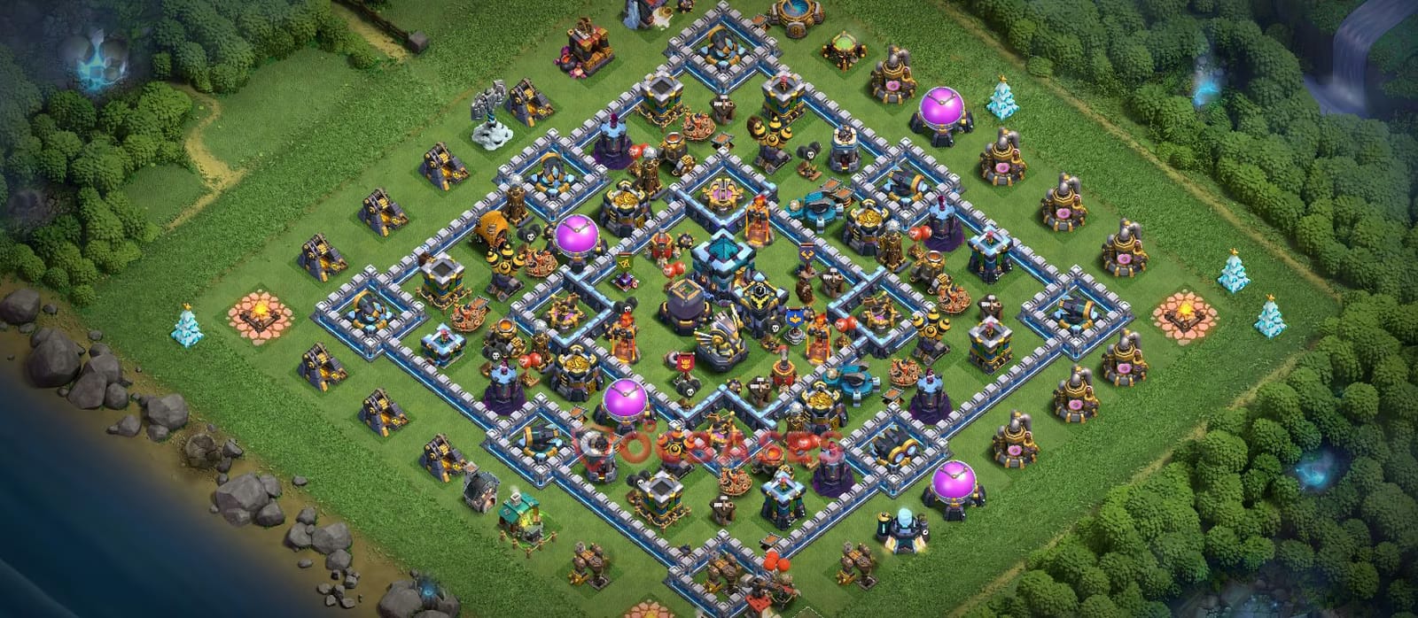 TH13 War Layout 2 -  base layout with copy link for Clash of Clans 2026