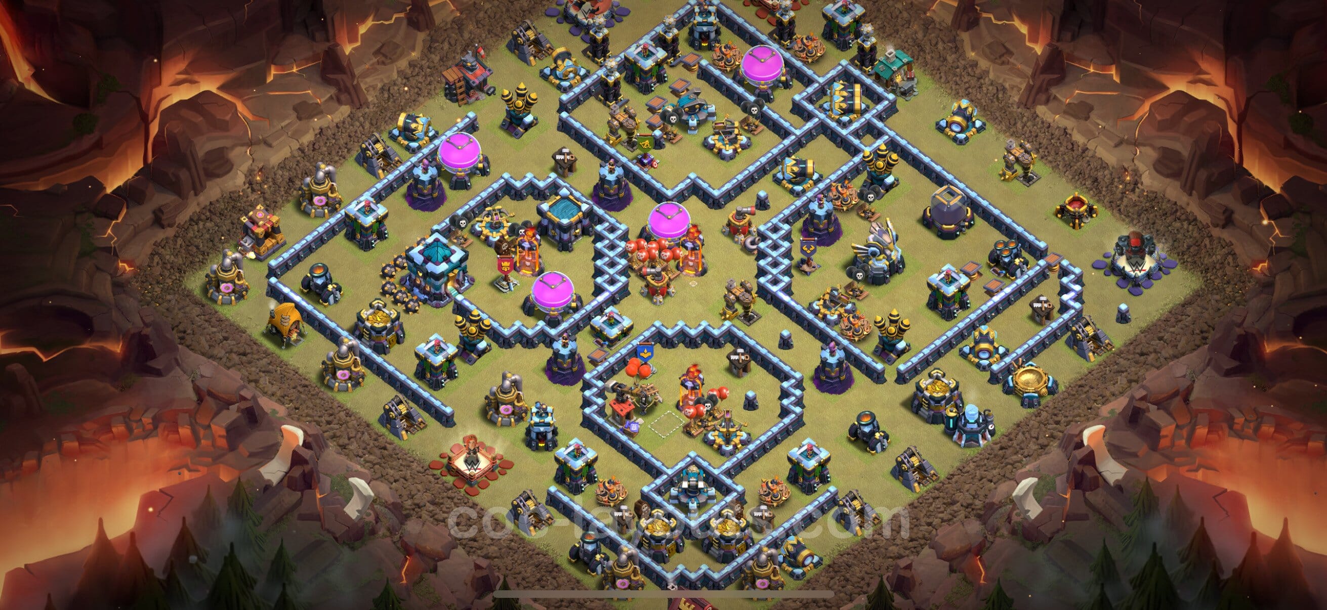 TH13 War Layout 8 -  base layout with copy link