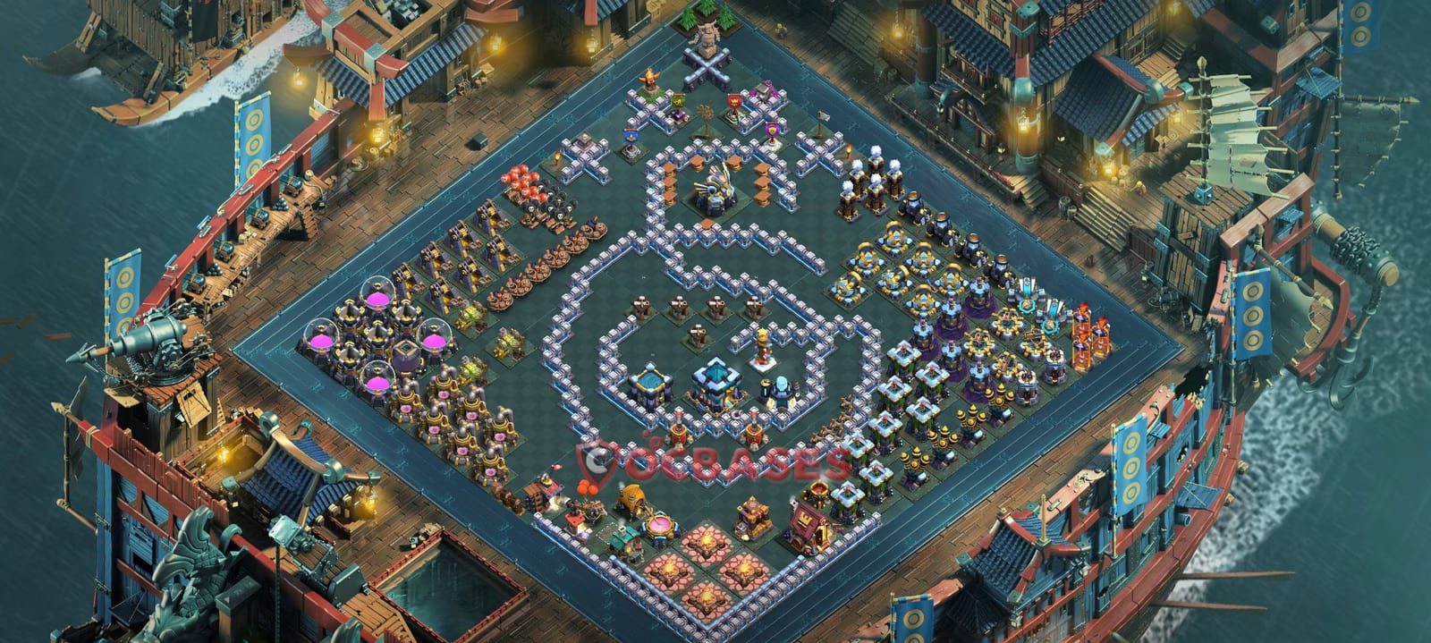 TH13 War Layout 13 -  base layout with copy link for Clash of Clans 2026