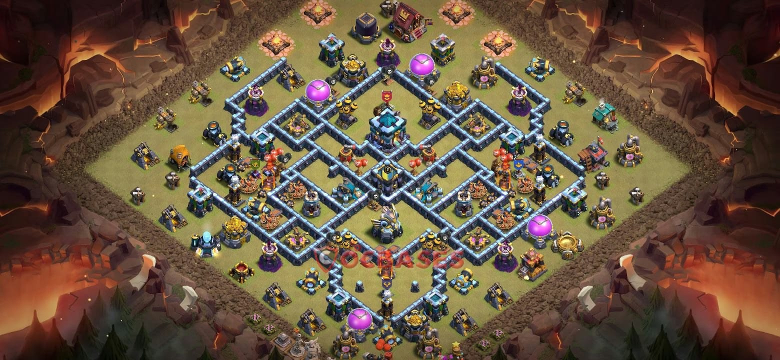 TH13 War Layout 24 -  base layout with copy link