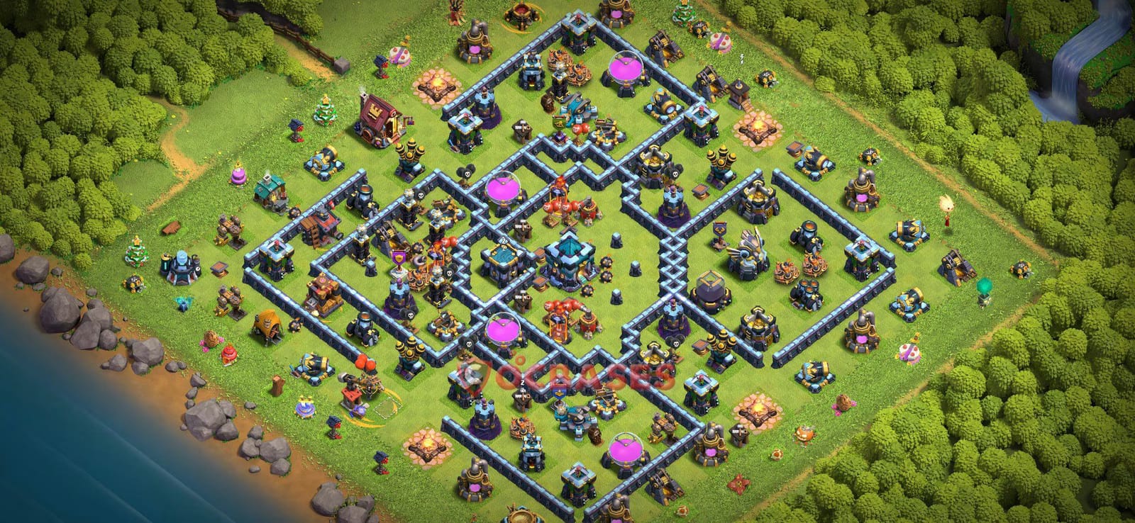 TH13 War Layout 29 -  base layout with copy link for Clash of Clans 2026
