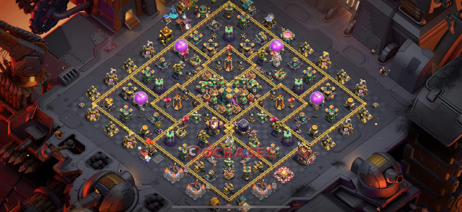 TH14 Anti 3 star Layout 28 - anti electro dragon, anti witch base layout with copy link for Clash of Clans 2026