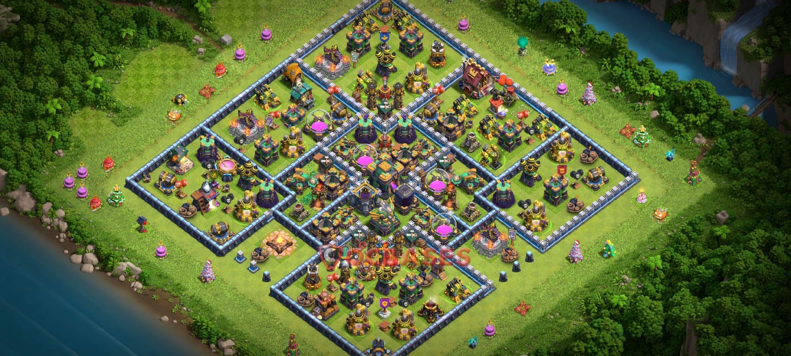 TH14 Anti 3 star Layout 32 - #anti 3 stars base layout with copy link for Clash of Clans 2026