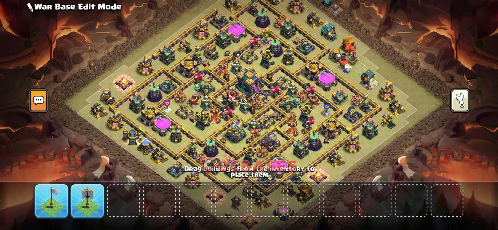 TH14 Anti air Layout 4 - anti air, anti electro dragon base layout with copy link for Clash of Clans 2026