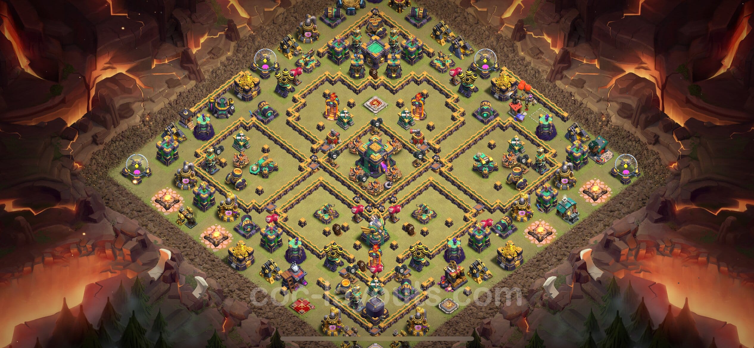 TH14 Farming Layout 33 -  base layout with copy link for Clash of Clans 2026