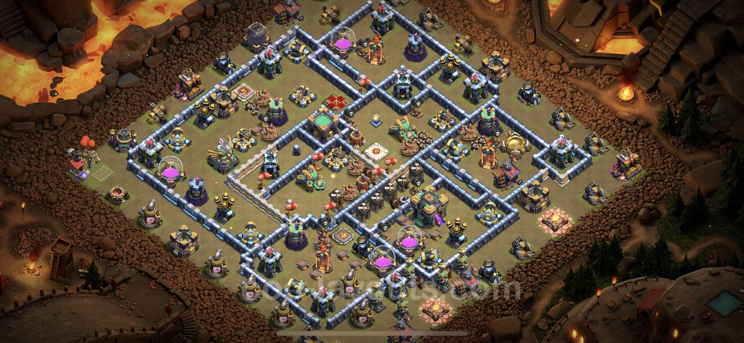 TH14 Trophy Layout 9 -  base layout with copy link for Clash of Clans 2026