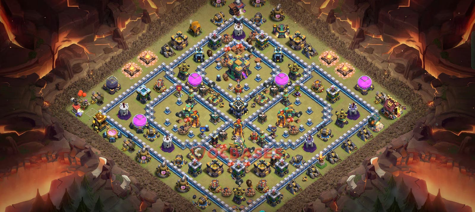 TH14 Trophy Layout 26 - #trophy, #anti 2 stars base layout with copy link for Clash of Clans 2026