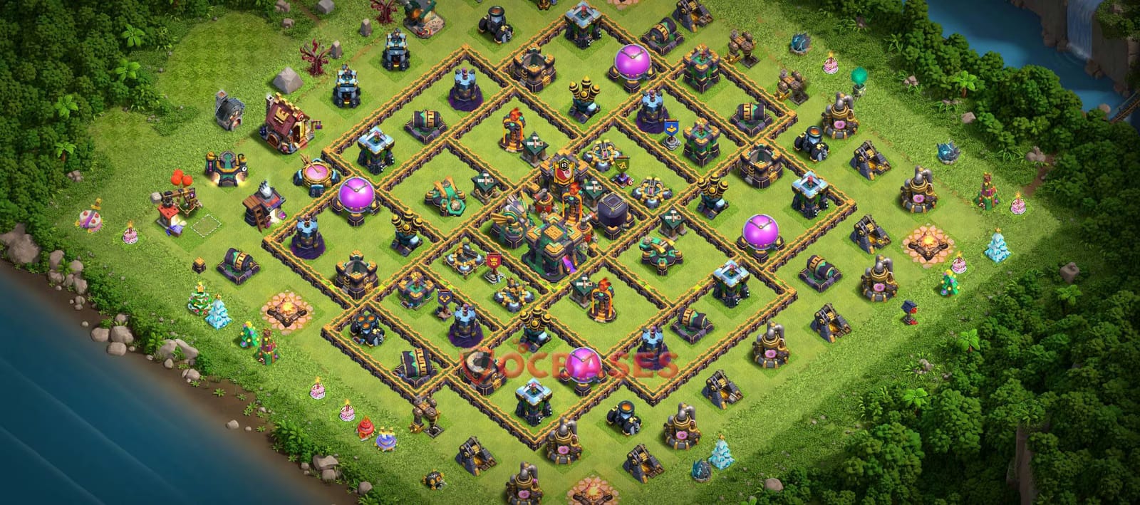 TH14 War Layout 2 -  base layout with copy link for Clash of Clans 2026