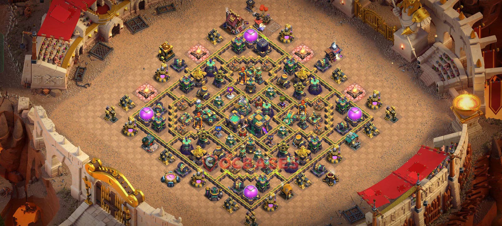 TH14 War Layout 12 - #symmetric base layout with copy link