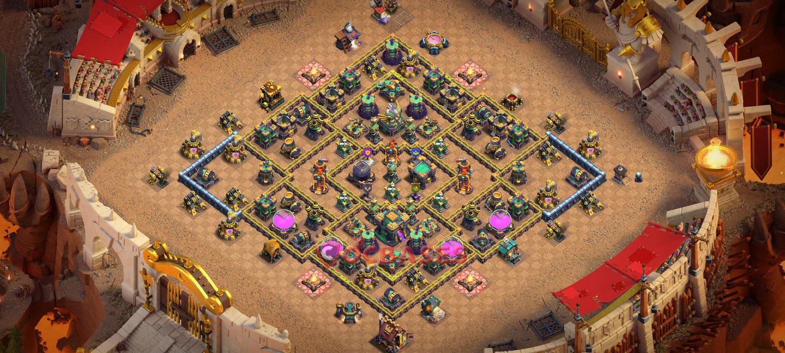 TH14 War Layout 33 - #symmetric base layout with copy link