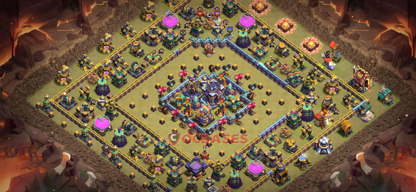 TH15 Anti 2 star Layout 5 - anti electro dragon, anti dragon base layout with copy link for Clash of Clans 2026