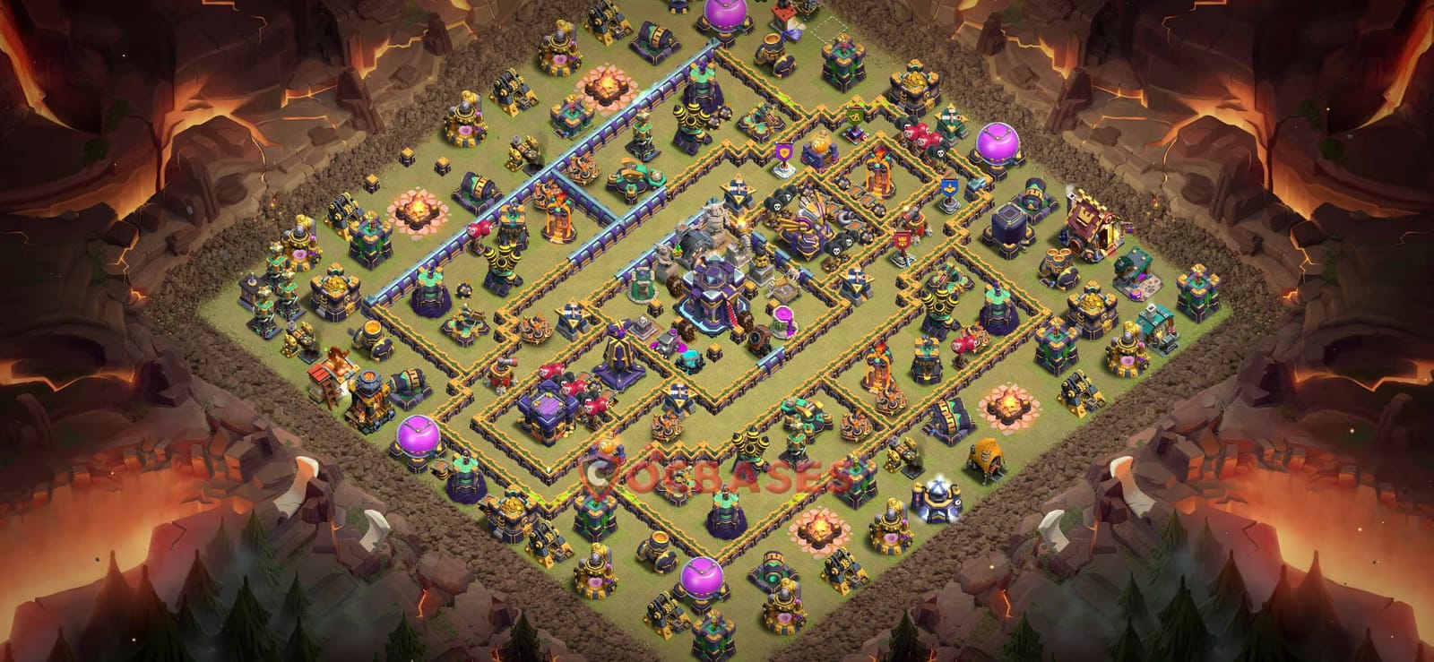 TH15 Anti 2 star Layout 6 - anti 2 stars, anti electro dragon base layout with copy link for Clash of Clans 2026