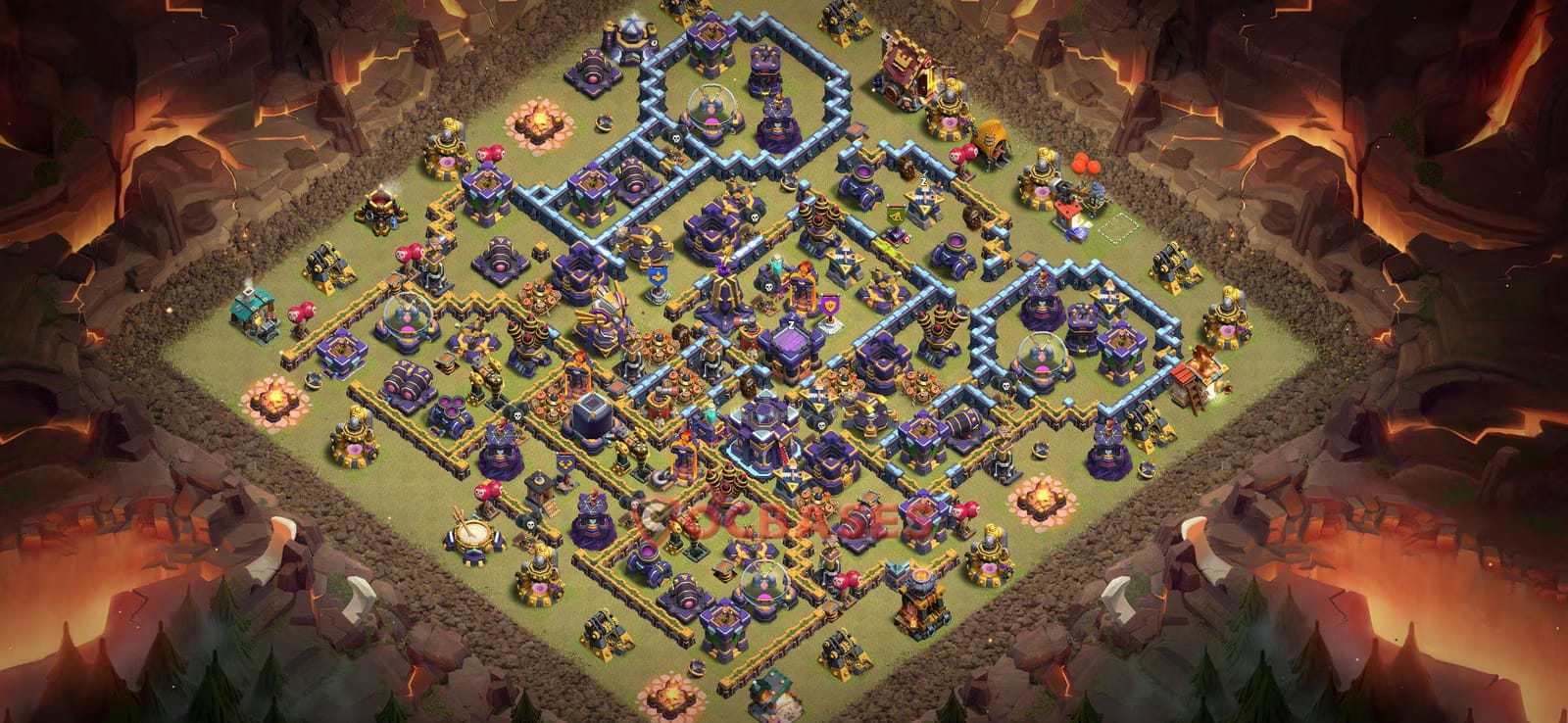 TH15 Anti 2 star Layout 19 - #compact, #anti 2 stars base layout with copy link for Clash of Clans 2026