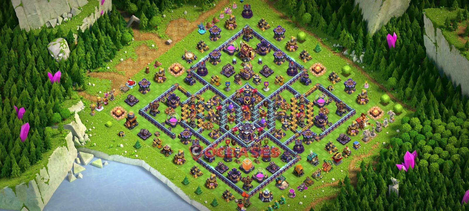 TH15 Anti 2 star Layout 24 - #asymmetric, #anti 2 stars base layout with copy link for Clash of Clans 2026