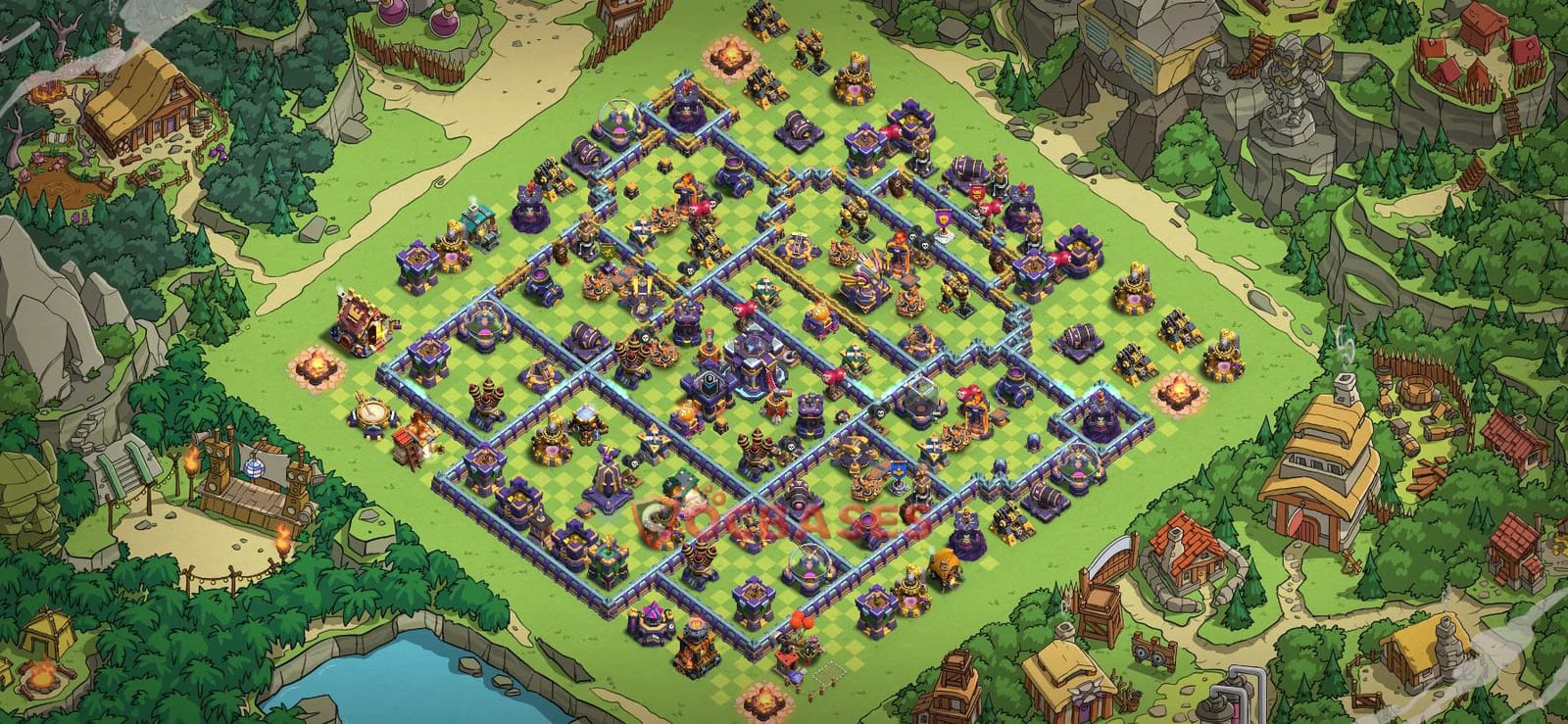 TH15 Anti 3 star Layout 17 - anti 3 stars base layout with copy link for Clash of Clans 2026
