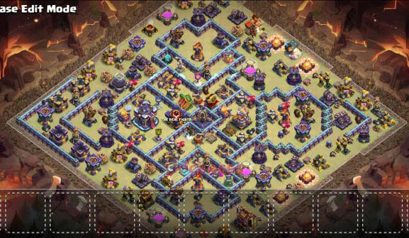 TH15 Anti 3 star Layout 22 - #symmetric, #anti 3 stars base layout with copy link for Clash of Clans 2026