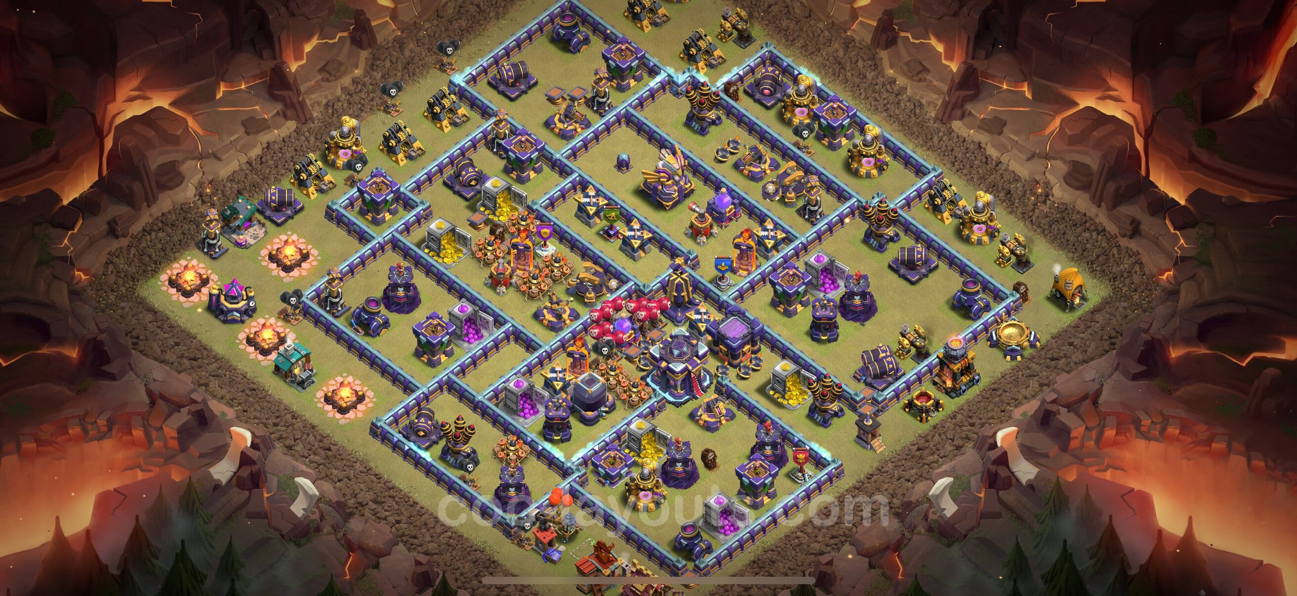 TH15 Trophy Layout 3 -  base layout with copy link for Clash of Clans 2026