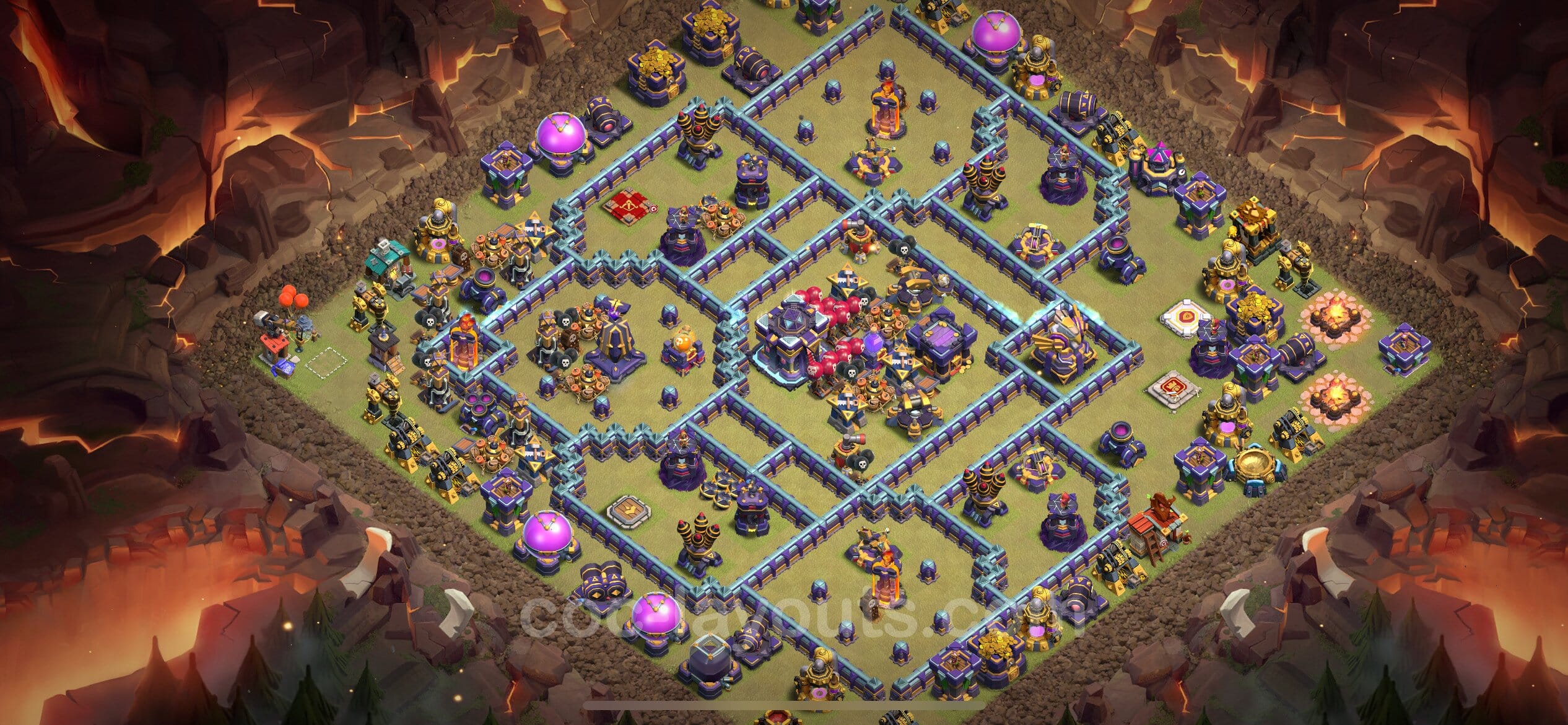 TH15 Trophy Layout 5 -  base layout with copy link for Clash of Clans 2026