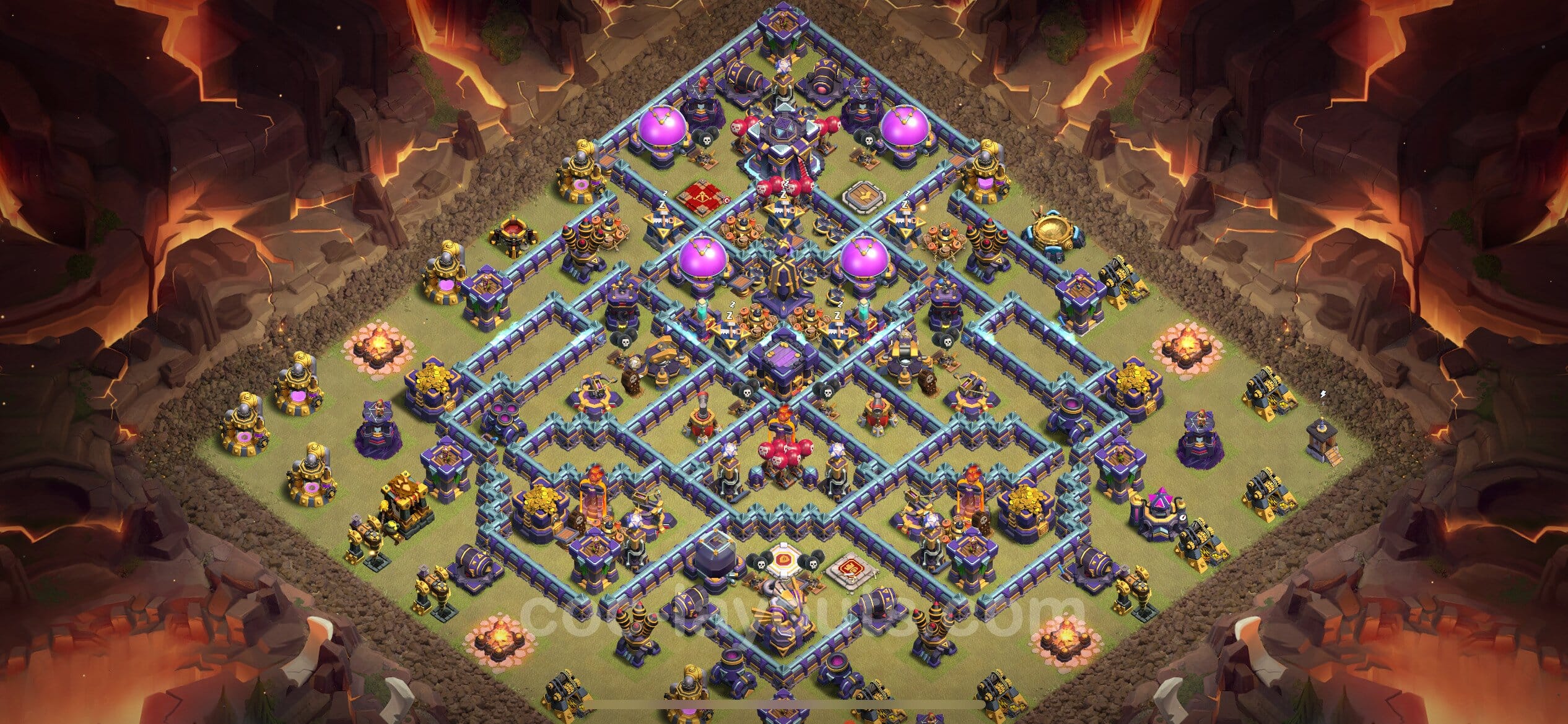 TH15 Trophy Layout 28 -  base layout with copy link for Clash of Clans 2026