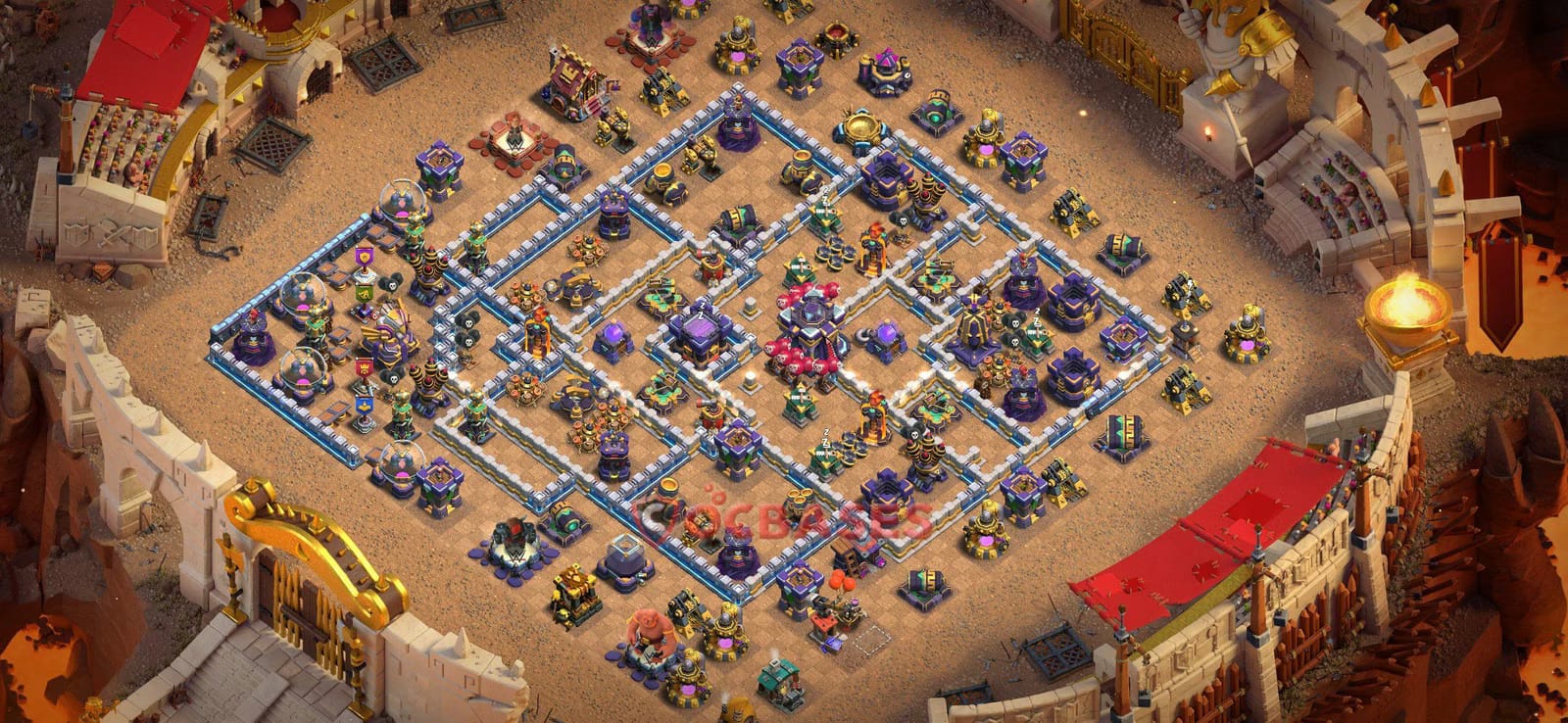 TH15 Trophy Layout 36 - trophy, cwl base layout with copy link for Clash of Clans 2026