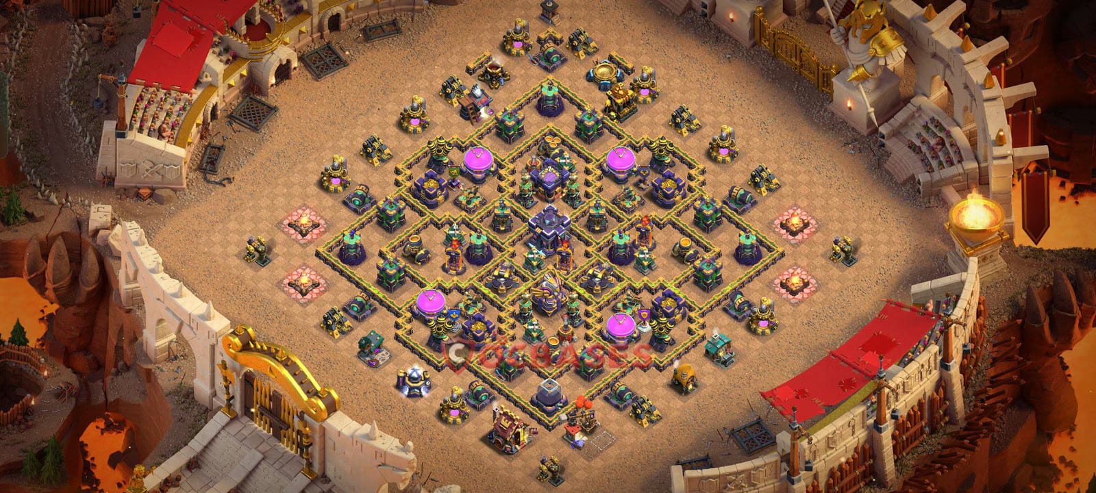 TH15 War Layout 21 - #symmetric base layout with copy link