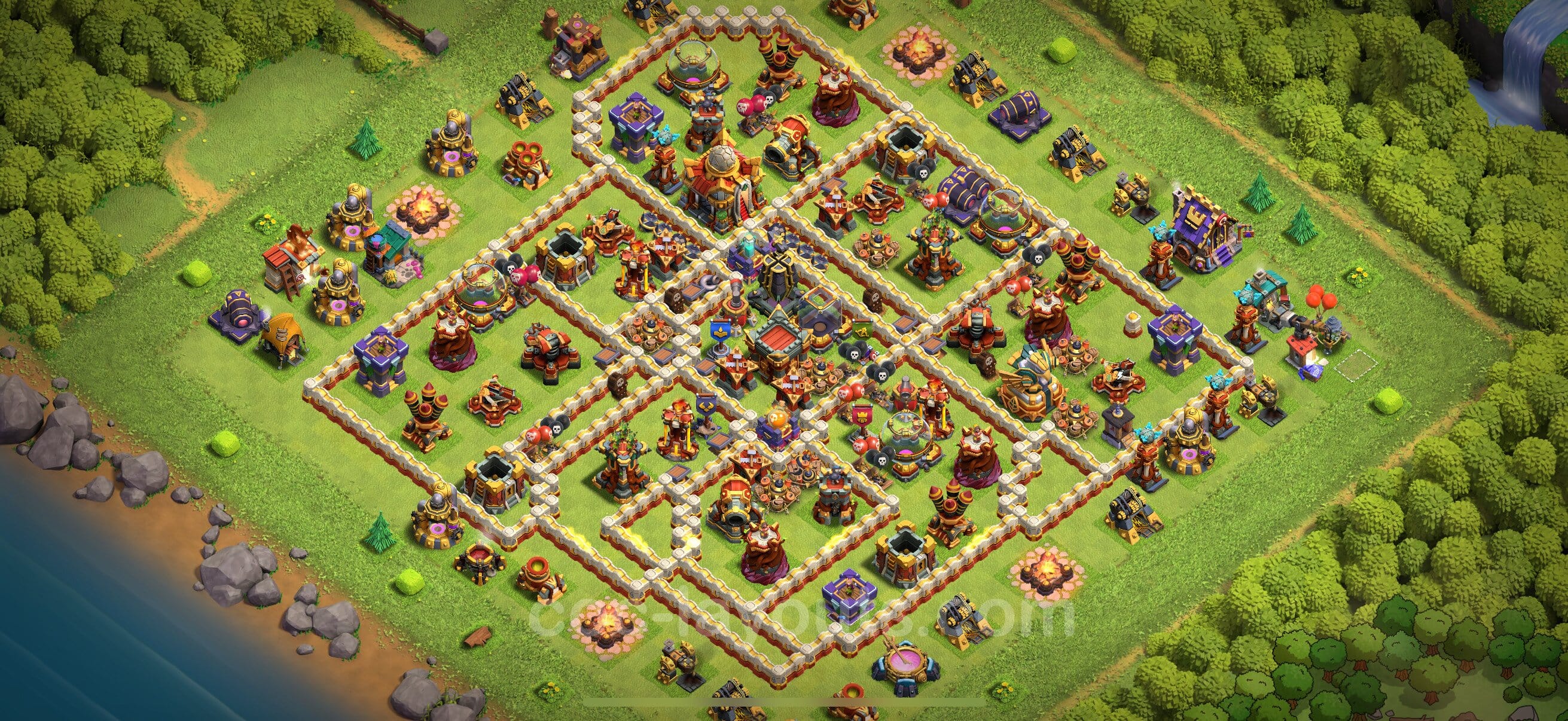 TH16 Farming Layout 23 -  base layout with copy link for Clash of Clans 2026