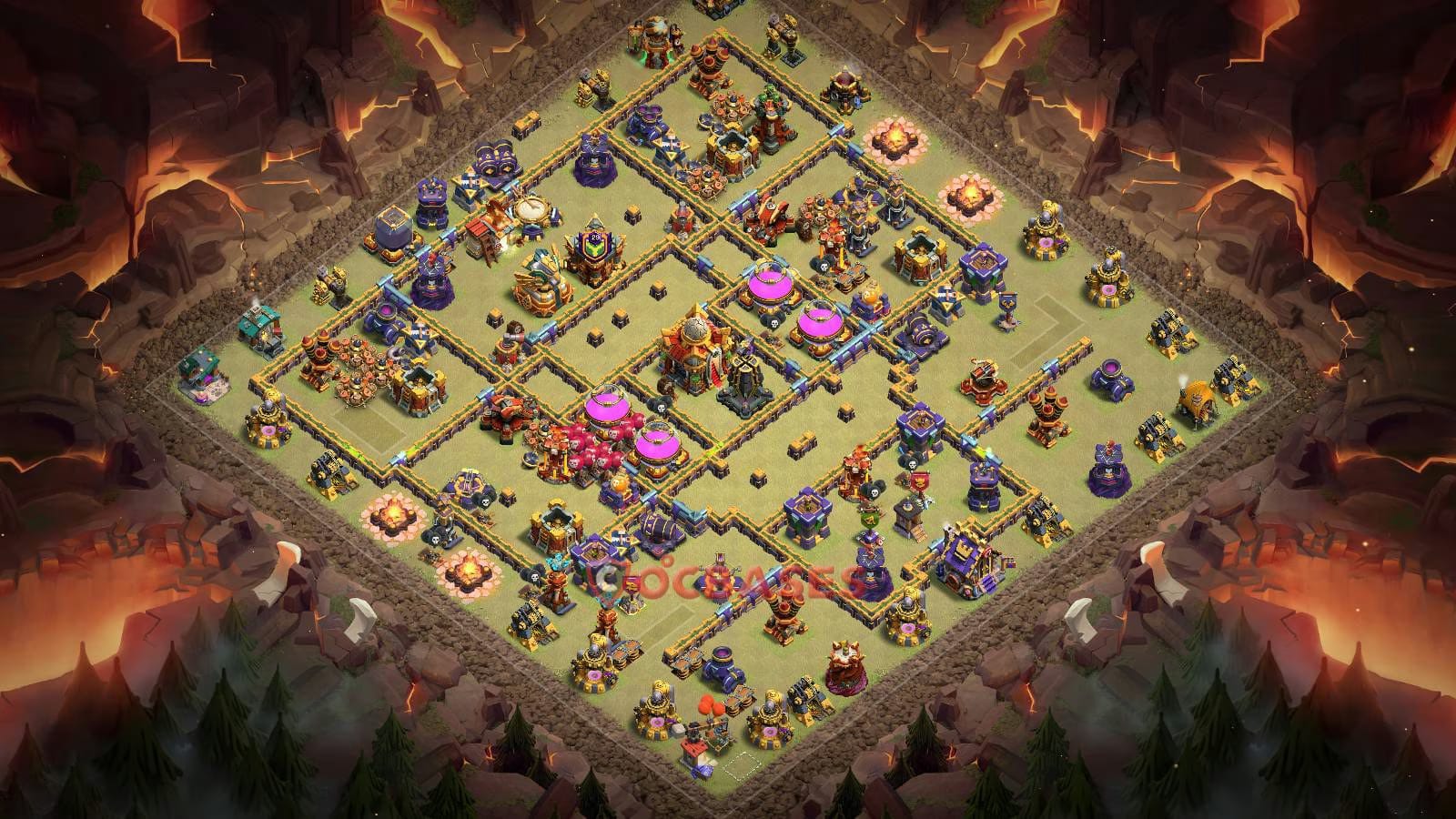 TH16 Legend league Layout 15 - anti 3 stars #legend league base layout with copy link for Clash of Clans 2026