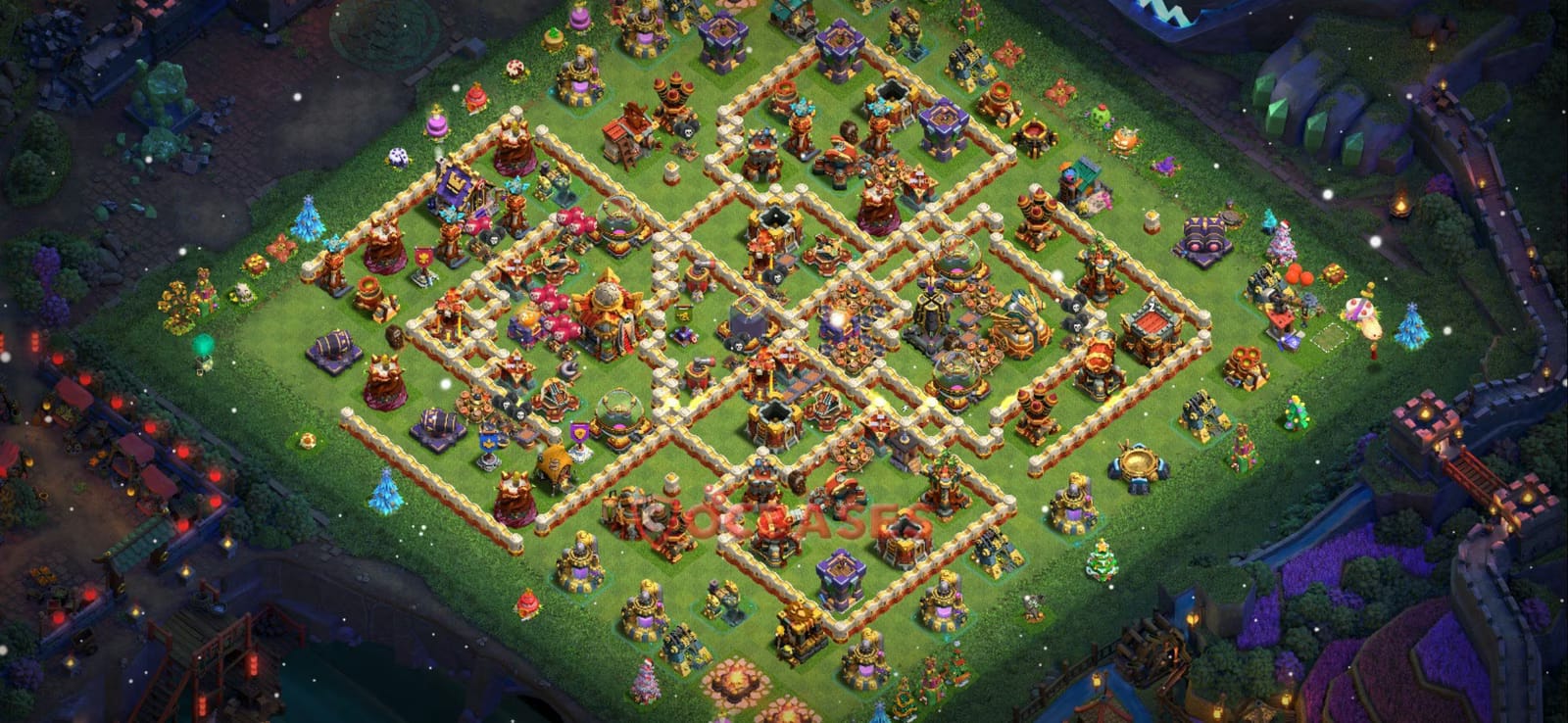 TH16 War Layout 10 -  base layout with copy link for Clash of Clans 2026