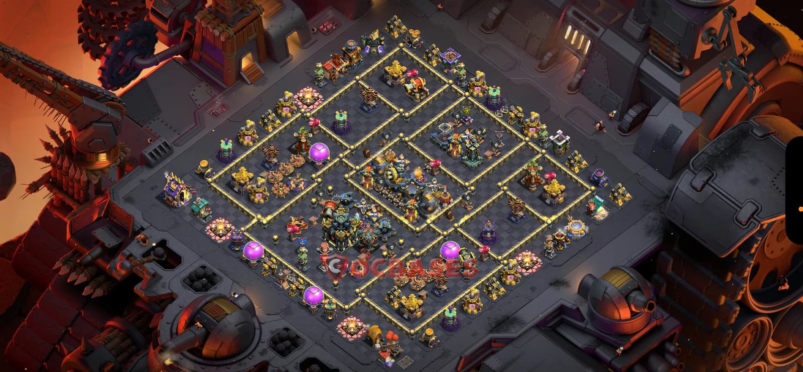 TH17 Anti 2 star Layout 11 - asymmetric, anti electro dragon base layout with copy link for Clash of Clans 2026