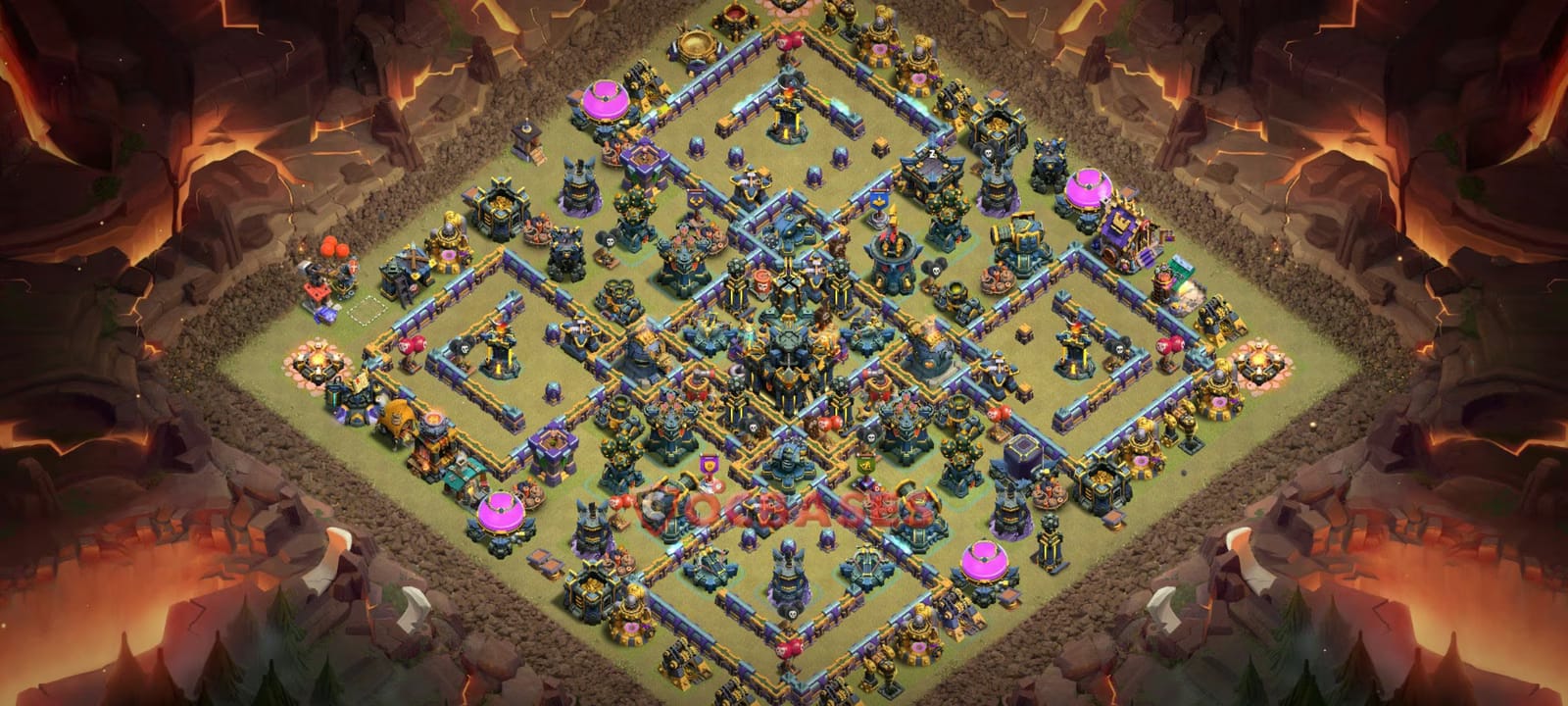 TH17 Anti 3 star Layout 29 - #symmetric, #anti 2 stars base layout with copy link for Clash of Clans 2026