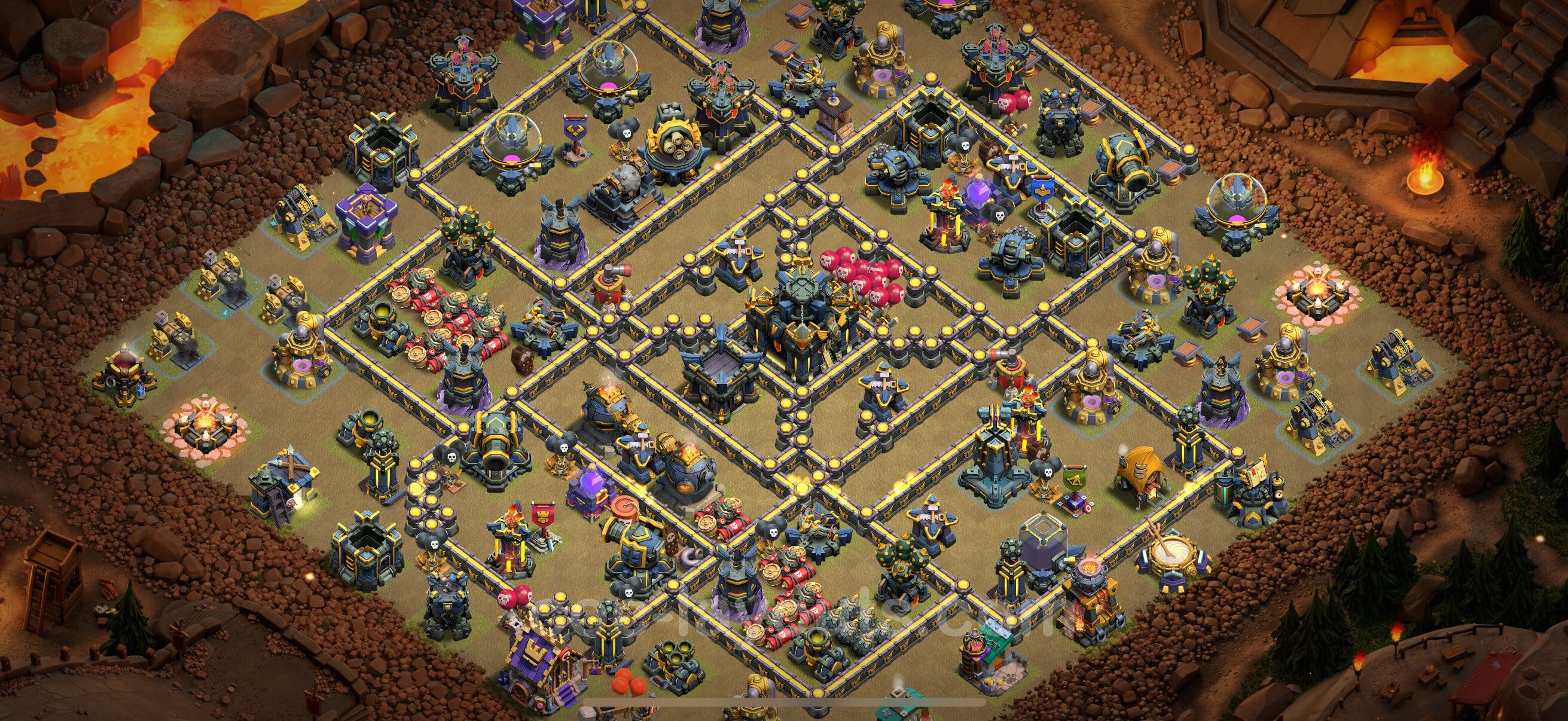 TH17 Trophy Layout 20 -  base layout with copy link for Clash of Clans 2026