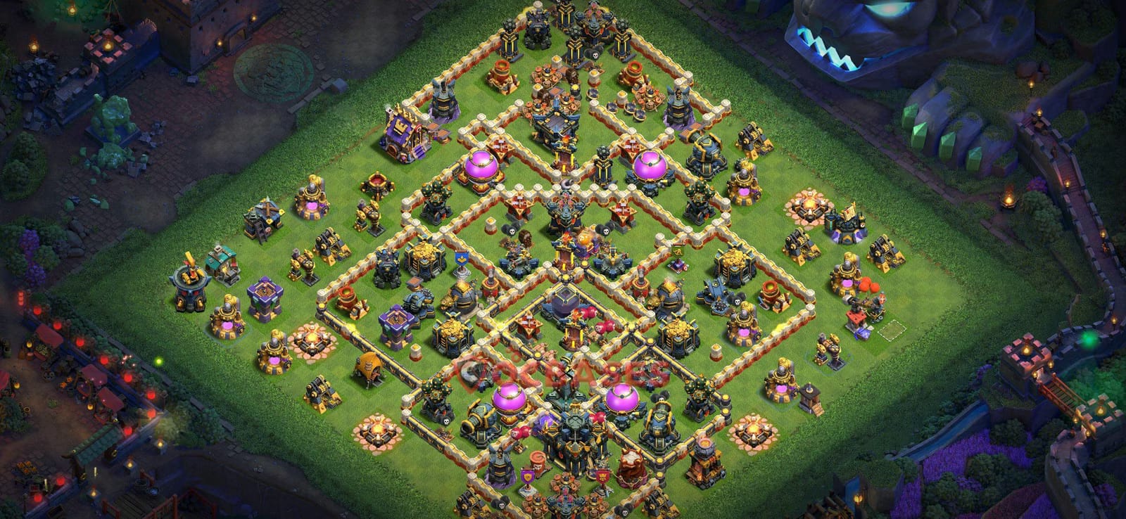 TH17 War Layout 6 -  base layout with copy link for Clash of Clans 2026