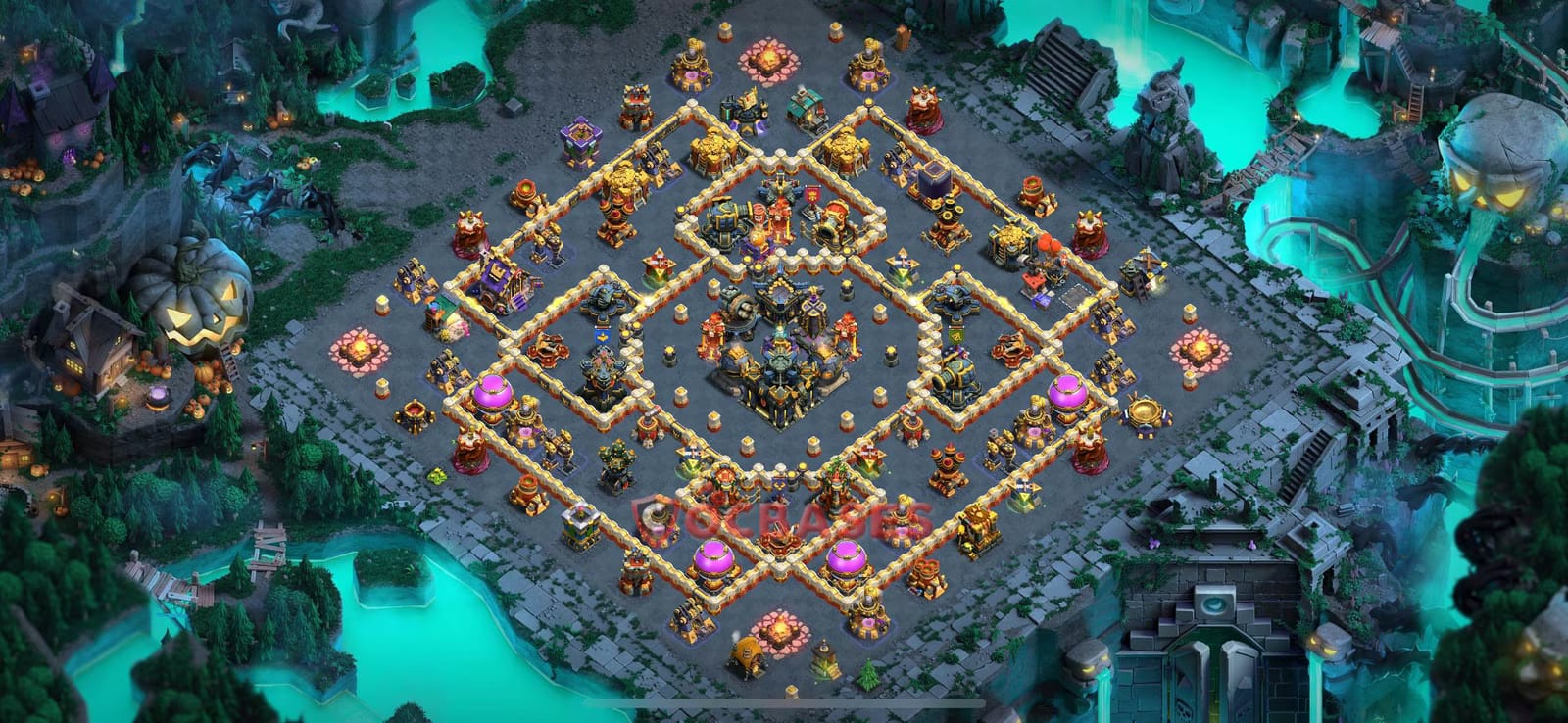 TH17 War Layout 8 -  base layout with copy link for Clash of Clans 2026