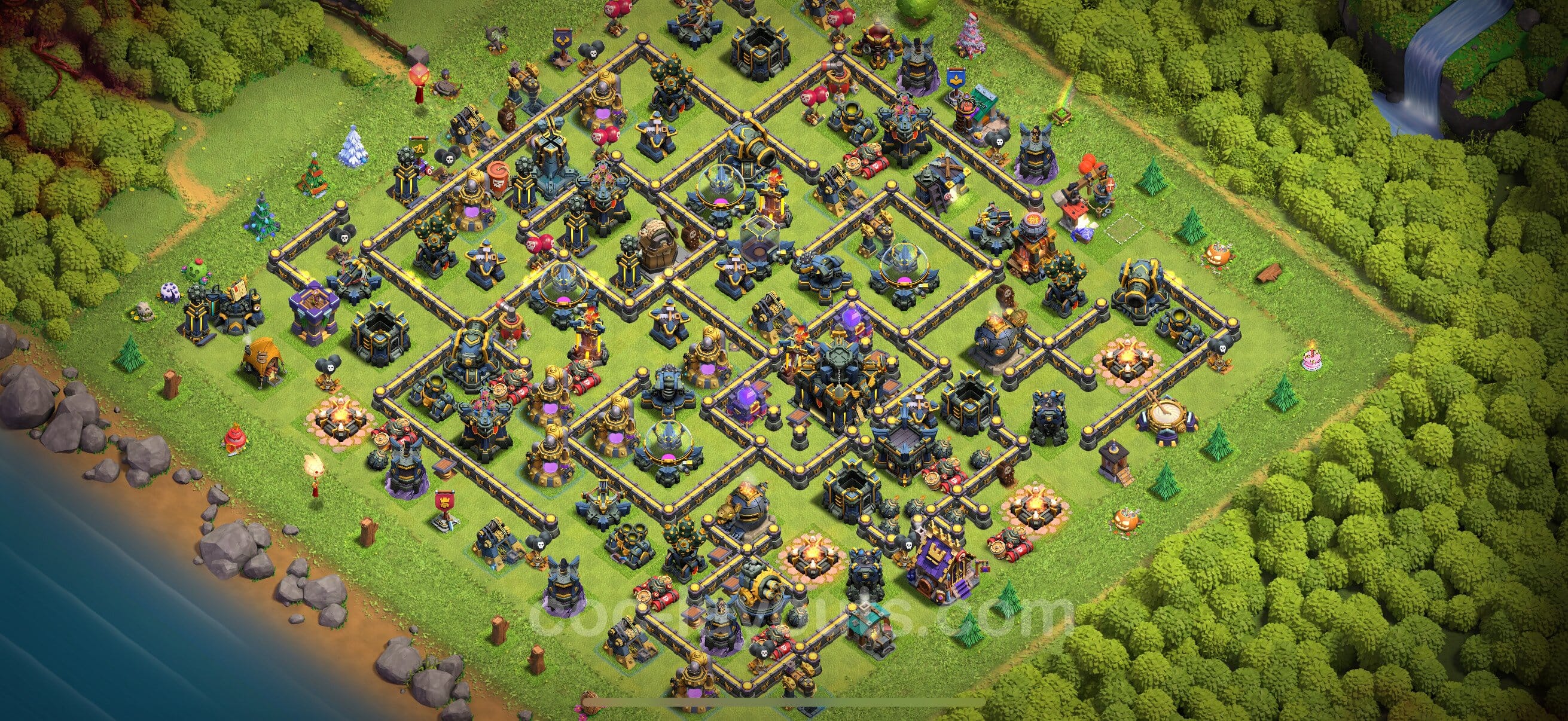 TH17 War Layout 11 -  base layout with copy link