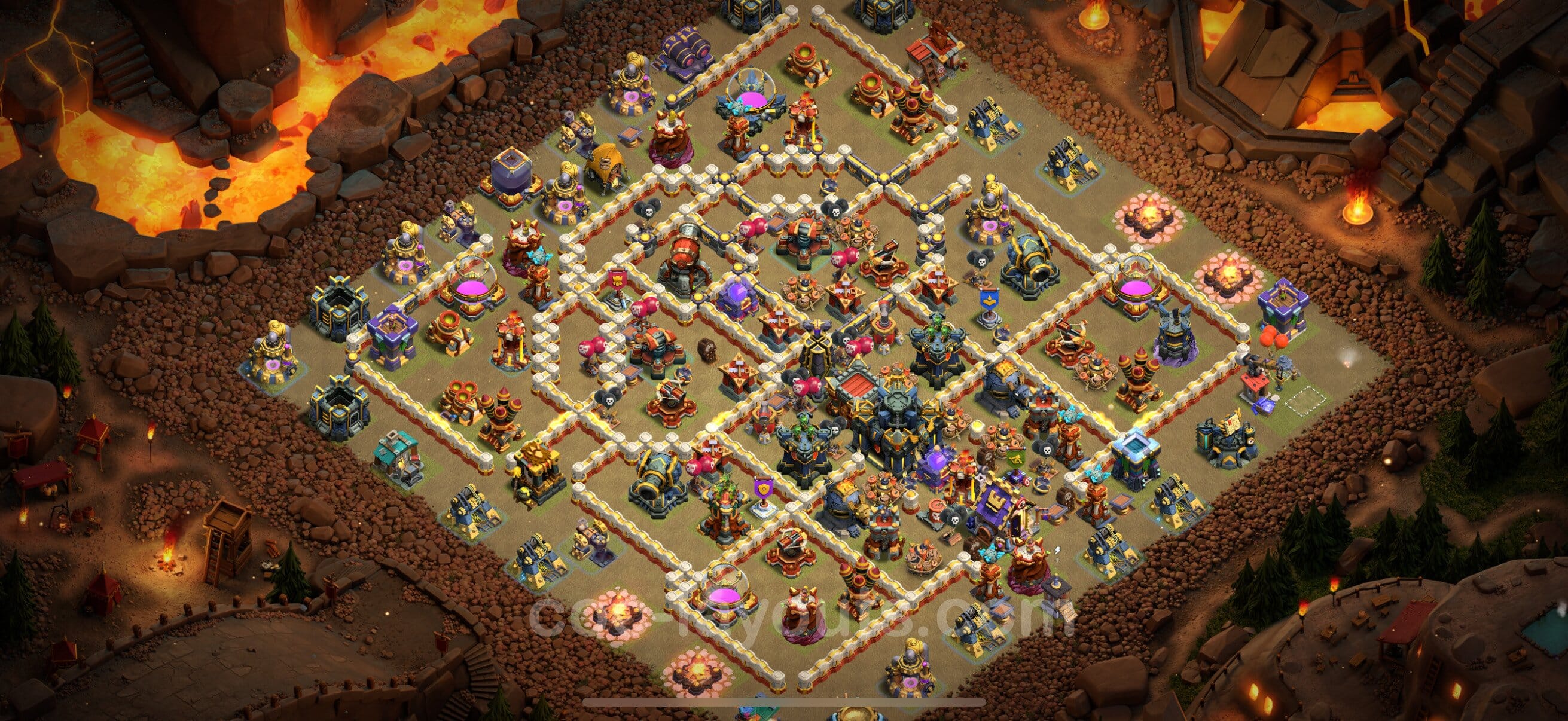TH17 War Layout 17 -  base layout with copy link for Clash of Clans 2026