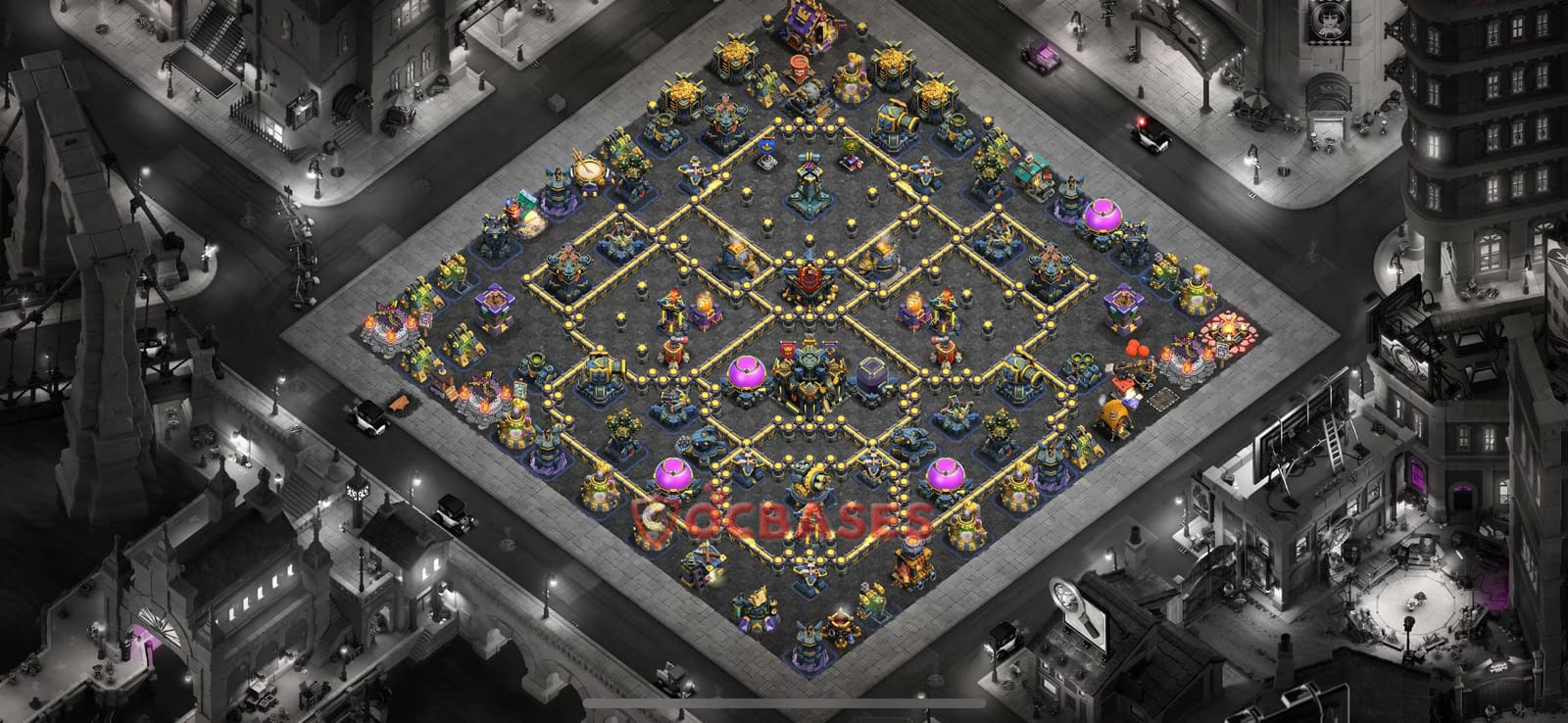 TH17 War Layout 21 -  base layout with copy link