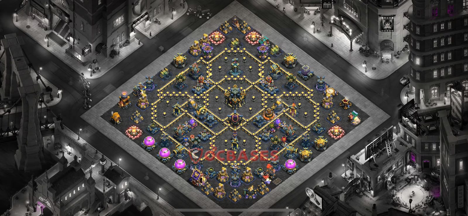 TH17 War Layout 23 -  base layout with copy link