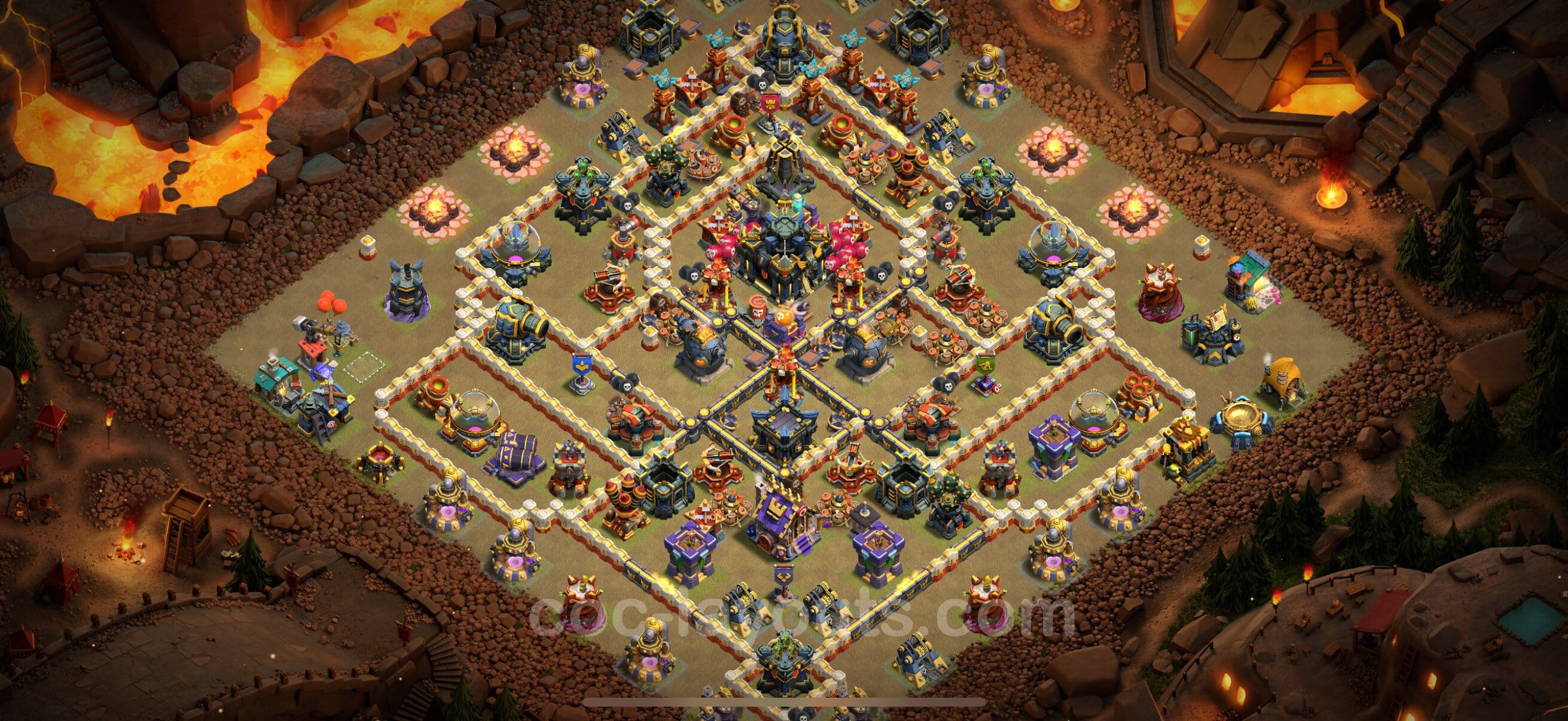 TH17 War Layout 29 -  base layout with copy link