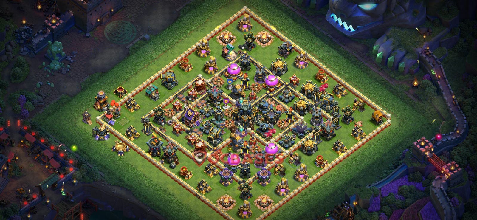 TH17 War Layout 31 -  base layout with copy link for Clash of Clans 2026