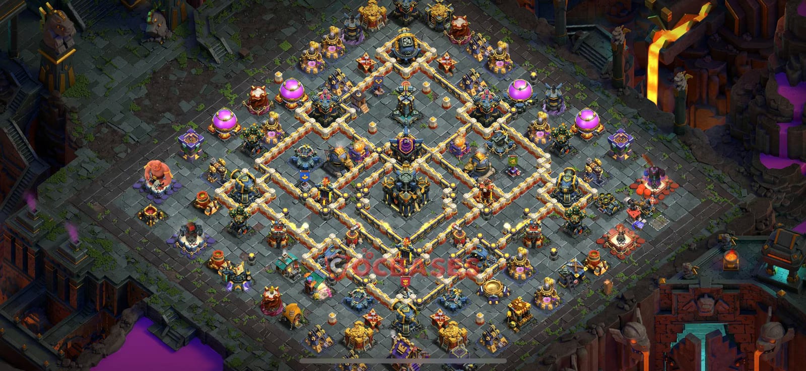TH17 War Layout 34 -  base layout with copy link
