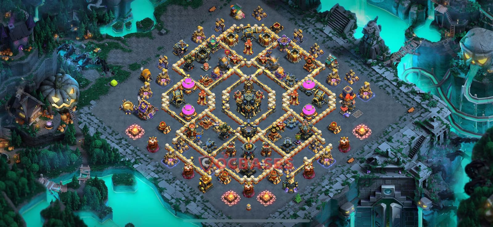 TH17 War Layout 36 -  base layout with copy link for Clash of Clans 2026