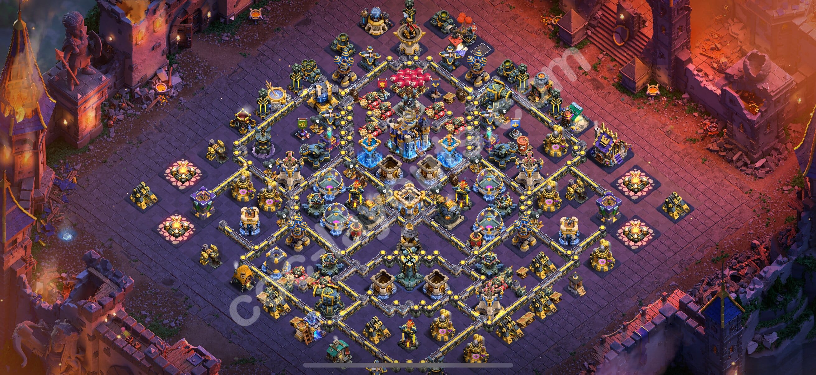 TH18 Trophy Layout 7 -  base layout with copy link for Clash of Clans 2026