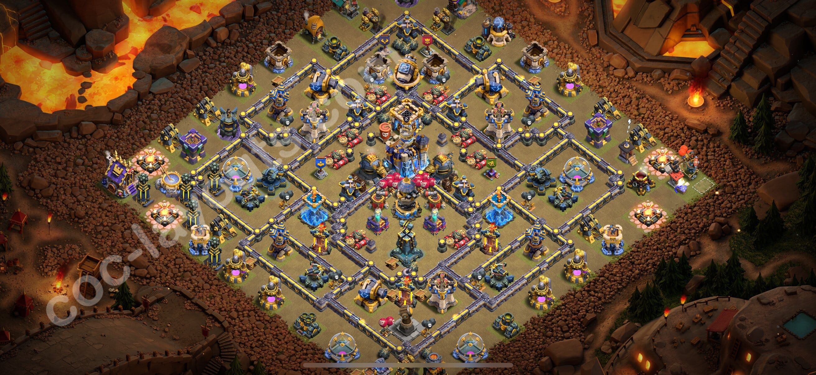 TH18 Trophy Layout 28 -  base layout with copy link for Clash of Clans 2026