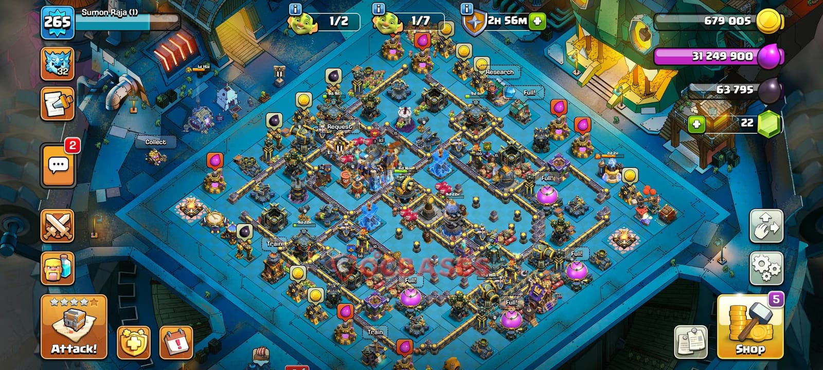 TH18 War Layout 1 -  base layout with copy link for Clash of Clans 2026