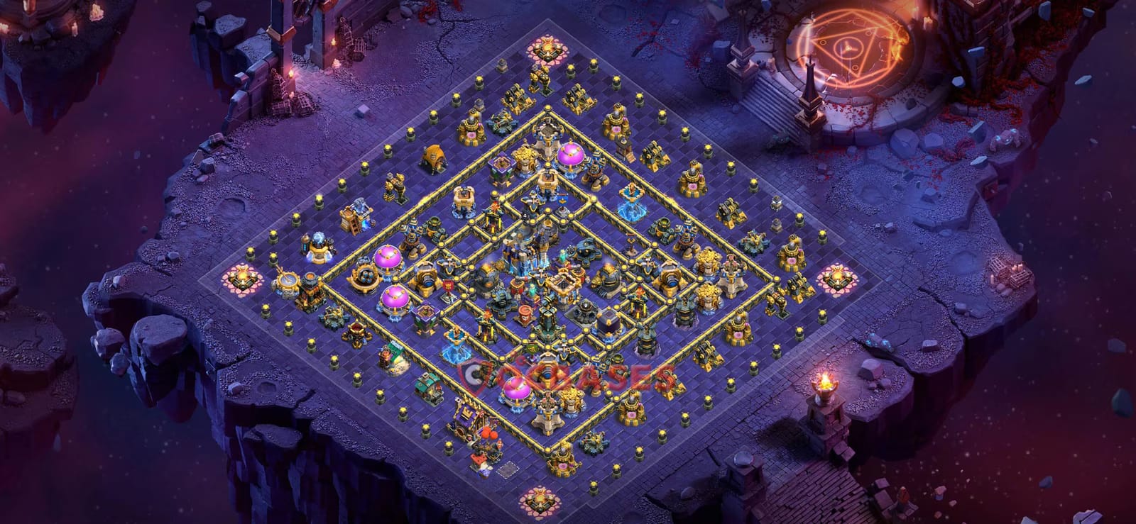 TH18 War Layout 5 -  base layout with copy link for Clash of Clans 2026