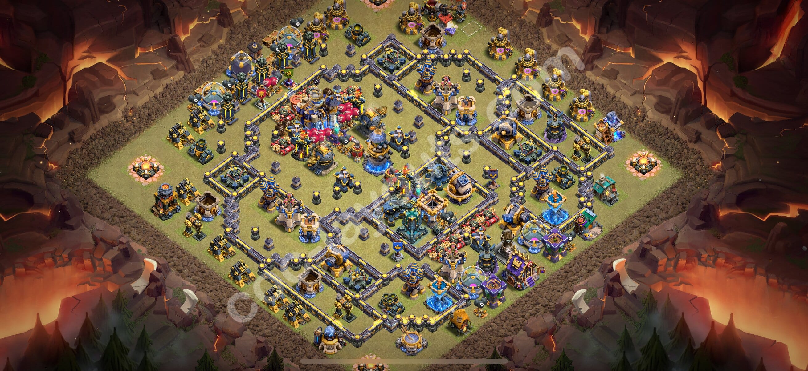 TH18 War Layout 6 -  base layout with copy link for Clash of Clans 2026