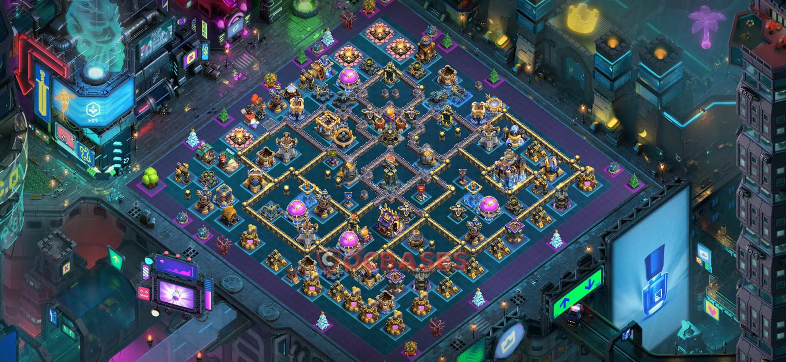 TH18 War Layout 7 -  base layout with copy link for Clash of Clans 2026