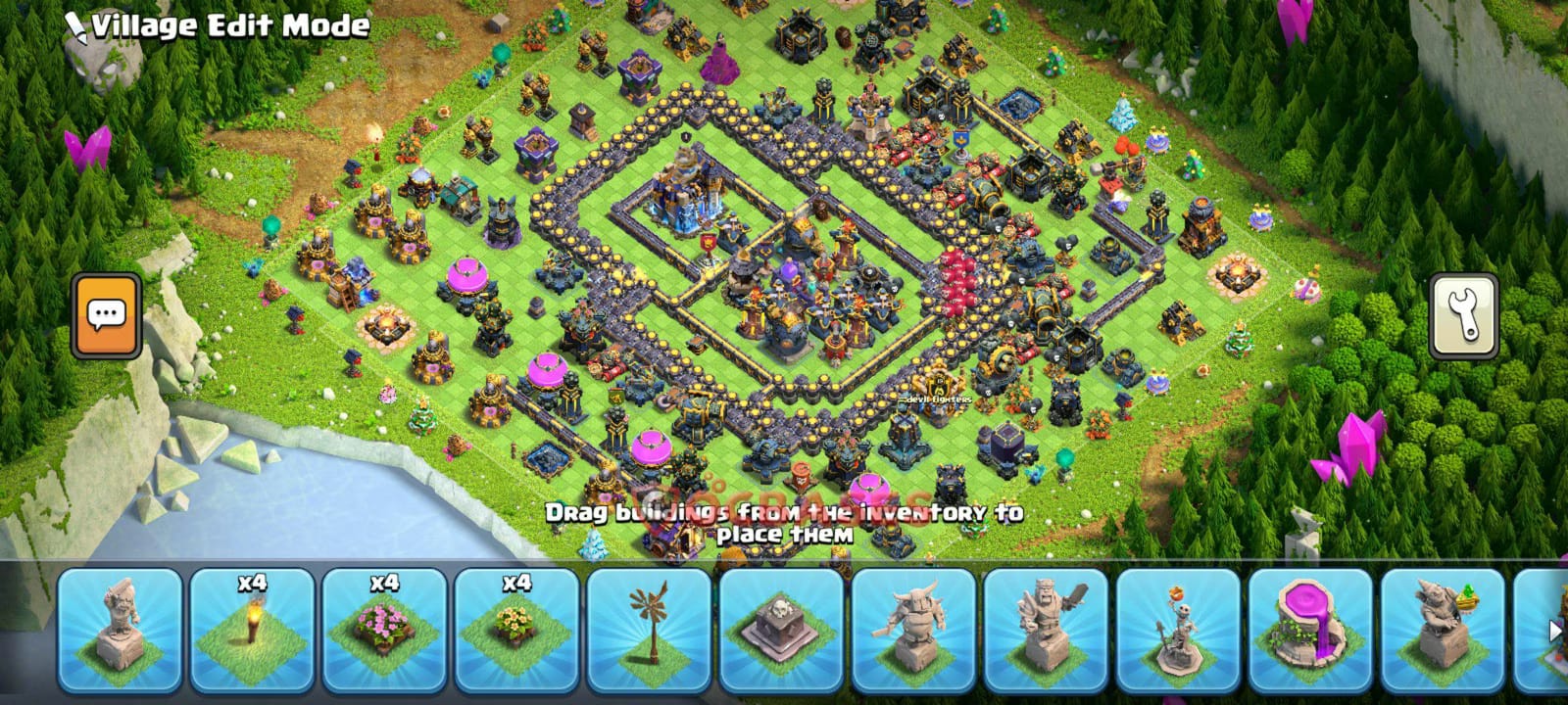 TH18 War Layout 8 - anti ground base layout with copy link for Clash of Clans 2026