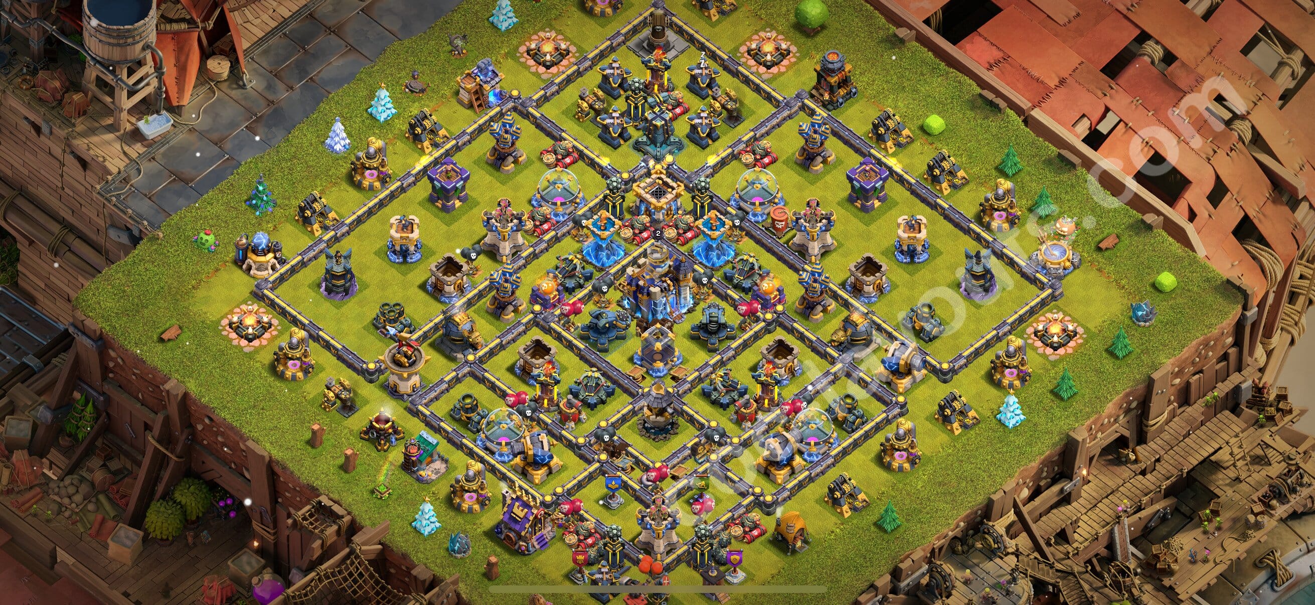 TH18 War Layout 10 -  base layout with copy link