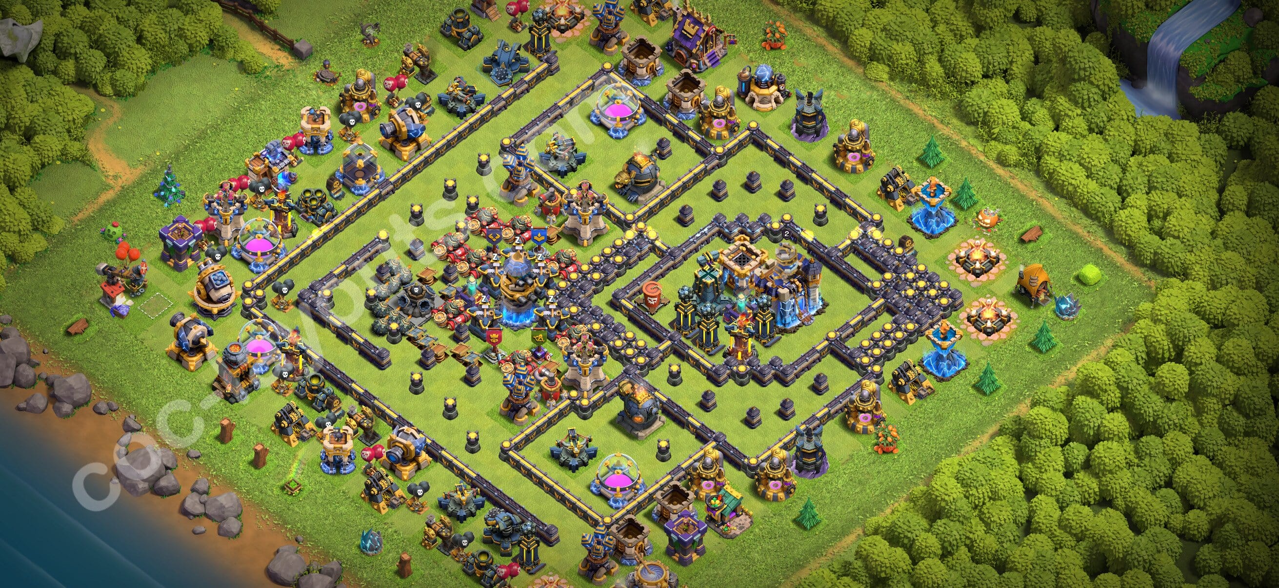 TH18 War Layout 18 -  base layout with copy link